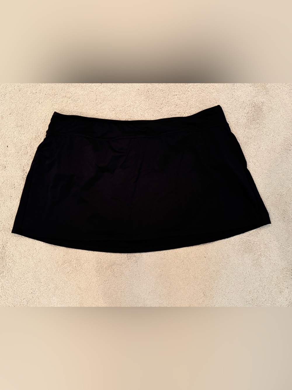 Lands' End Black Swim Mini Skirt 18